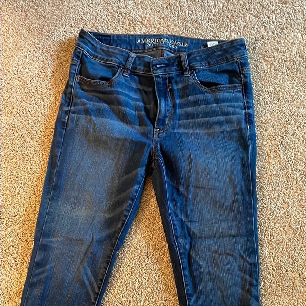 American Eagle Outfitters Jegging Crop Jeans HIGH RISE sz8